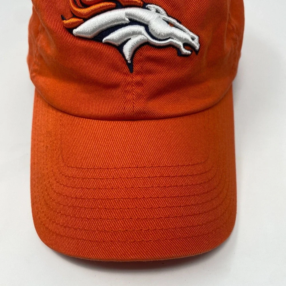 Denver Broncos NFL Cap Orange Embroidered Logo Dad Hat Medium‎